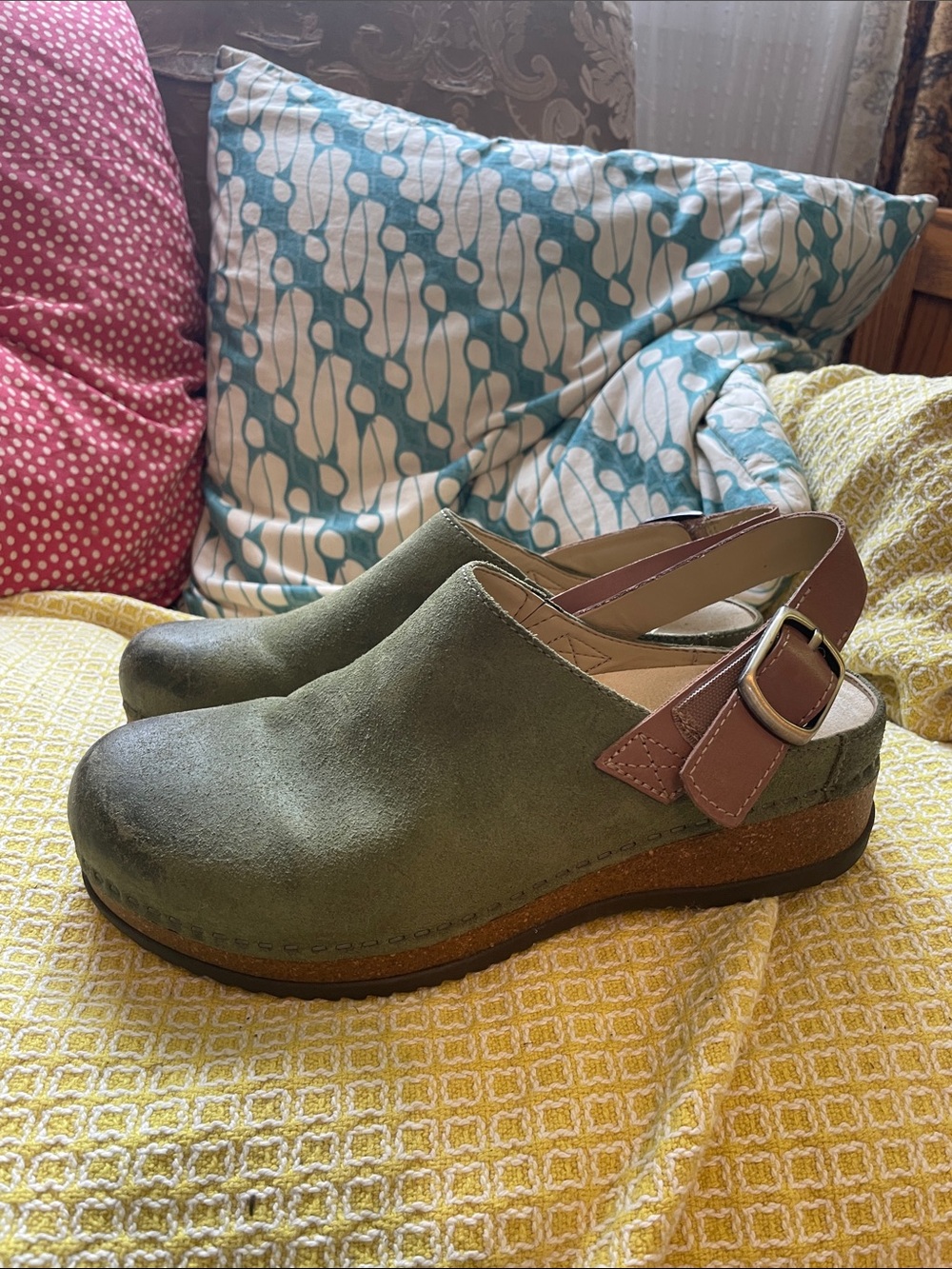Forest Green Dansko Merrin Mule Clogs